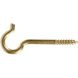 0.192 X 3.375 In. Solid Brass Ceiling Hook