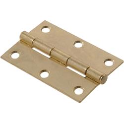 2.5 In. Light Narrow Hinge With Removable Pin, Brass Plated