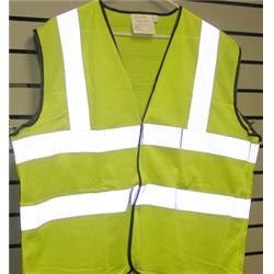 302-mvgly-5x Economy Class 2 Full Mesh Safety Vest With Cloth Hook And Eye Closure - Lime Yellow With Black Trim, 5xl