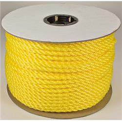 0.37 In. X 600 Ft. Twisted Yellow Poly Rope