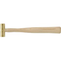 2bh 2 Lbs Brass Hammer With Wood Handle
