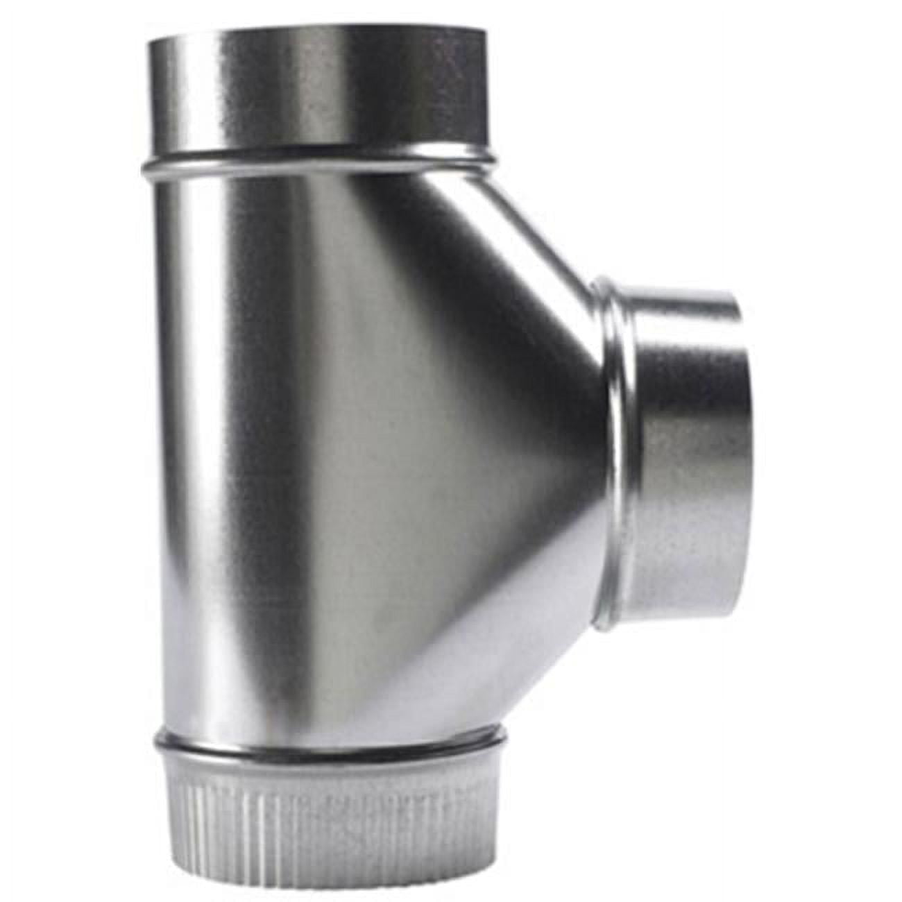 6-304-ez 6 In. 26 Gauge Galvanized Flow Tee