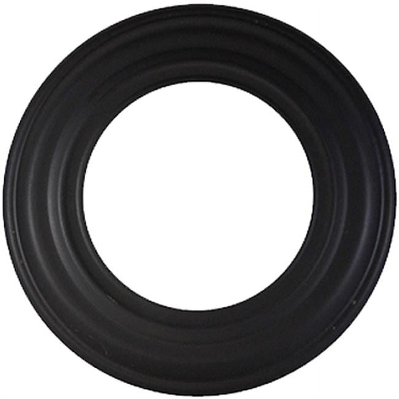 6-605 6 In., 24 Gauge Black Stove Pipe Collar
