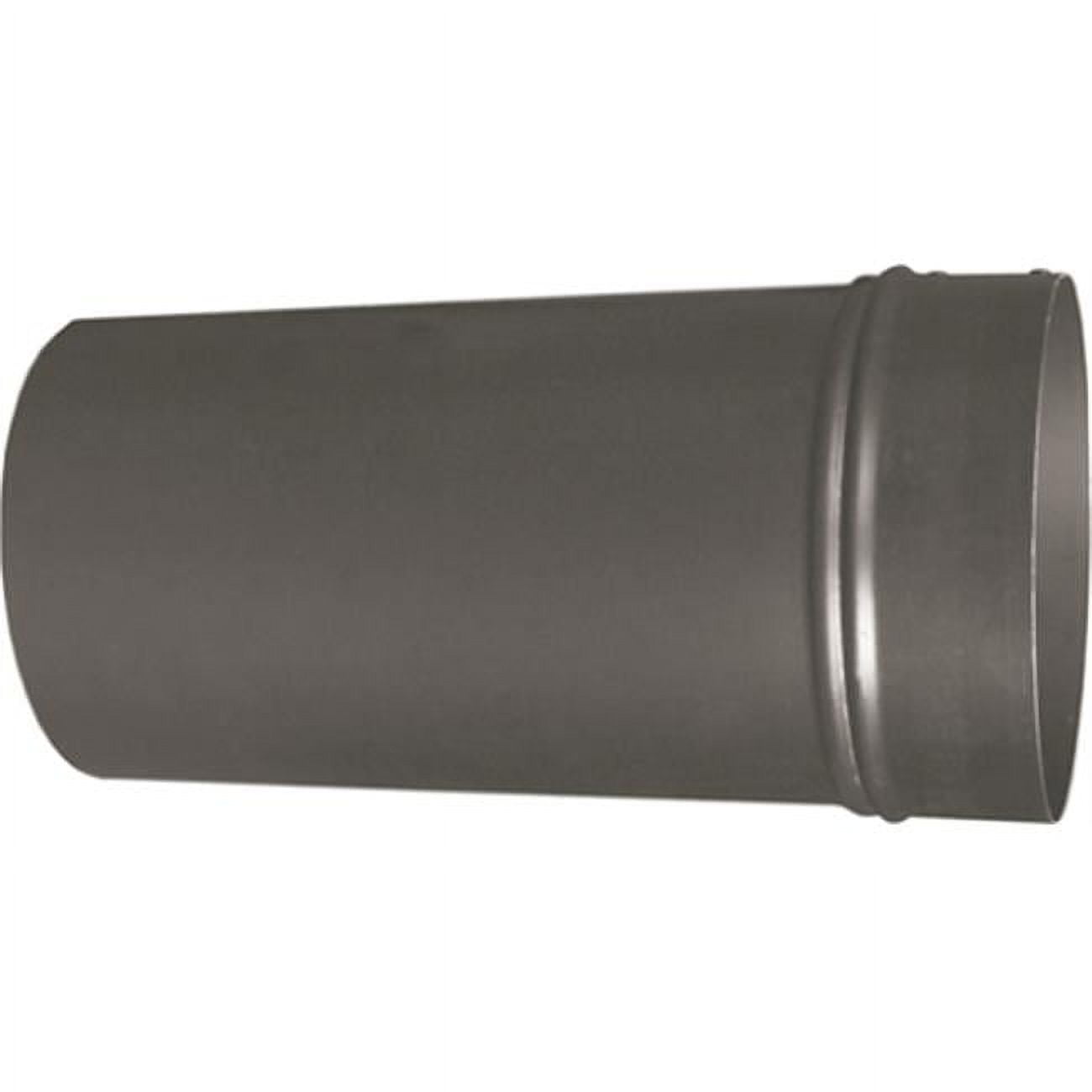 6-607le 6 X 12 In. 24 Gauge Stove Pipe Slip Joint, Black