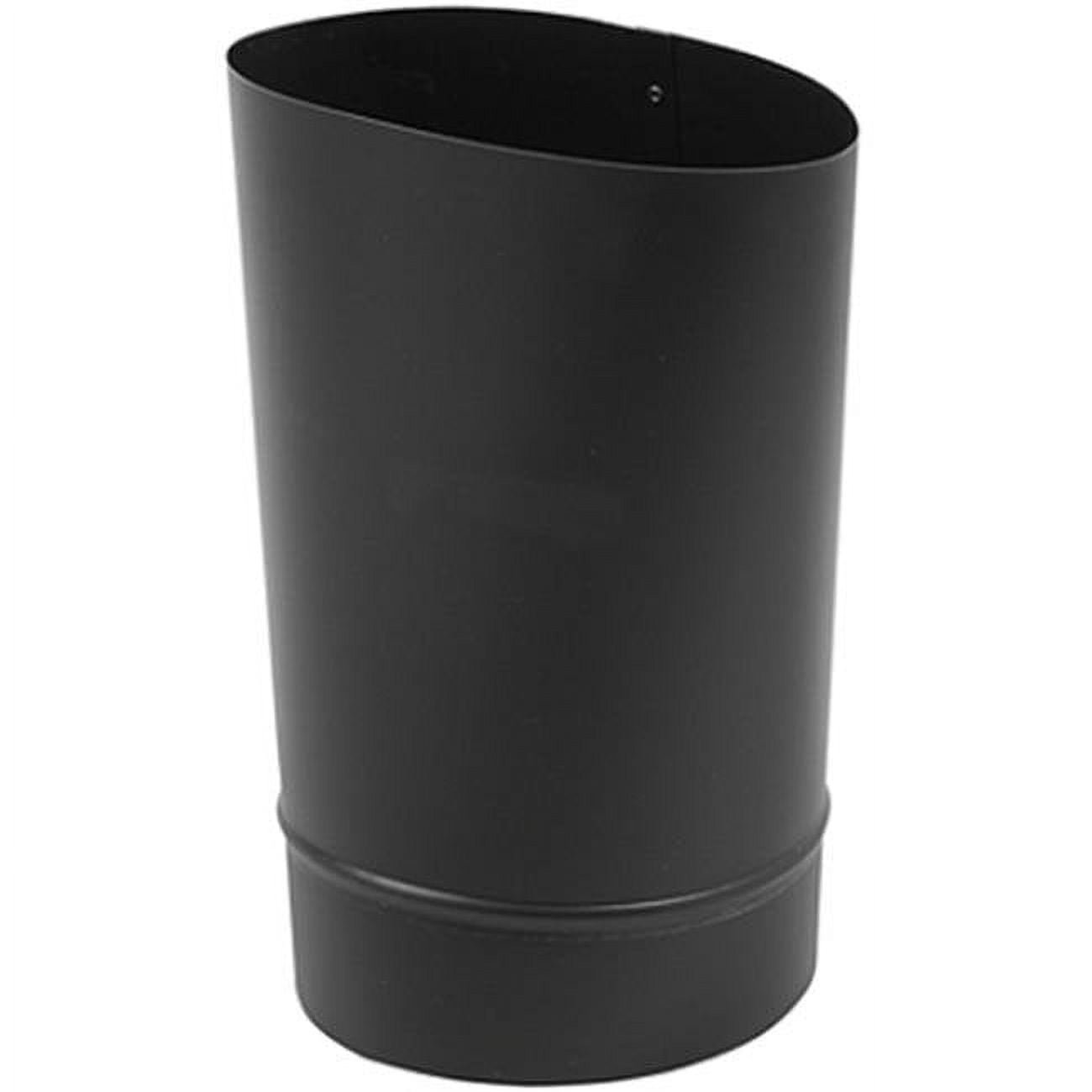 7x6-610 7 X 6 In. 24 Gauge Oval To Round Stove Pipe Reducer, Black