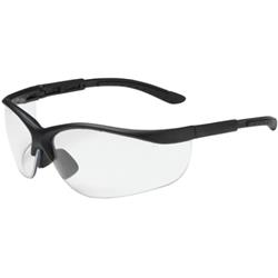250-21-0400 Black Frame Clear Lens Anti-scratch Coated Narrow Safety Glasses