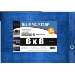 594989 6 X 8 In. Blue Poly Tarp