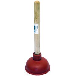 67pls1k 582751 4 X 9 In. Red Force Cup Sink Plunger With Wooden Handle