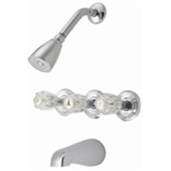 Ts43110cp 580414 Three Handle Tub & Shower Faucet, Chrome
