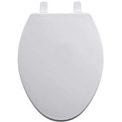 Tsy19004 423424 19 In. Elongated Wood Toilet Seat, White