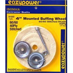 81050 4 X 0.25 In. Muslin Buffing Wheel With Arbor Hole
