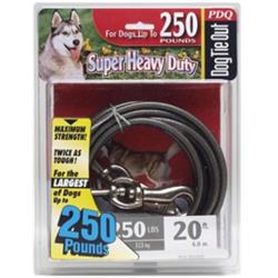 Q681500099 15 Ft. Beast Tie Out Cable, Grey