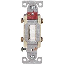Cooper Wiring Cs120b 20 Amp Commercial Grade Single Pole Compact Toggle Switch With Side Wiring, Brown