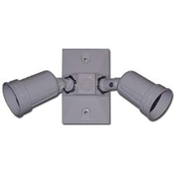 Kf3sp Lamp Kit With 3-hole Rectangular Cover, Gray