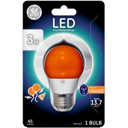 General Electric 23054 3w A15 Led Party Bulb, Orange