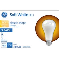 General Electric 99198 16w Medium A21 Led Bulb 100w Equivalent Non Dim - Pack Of 3