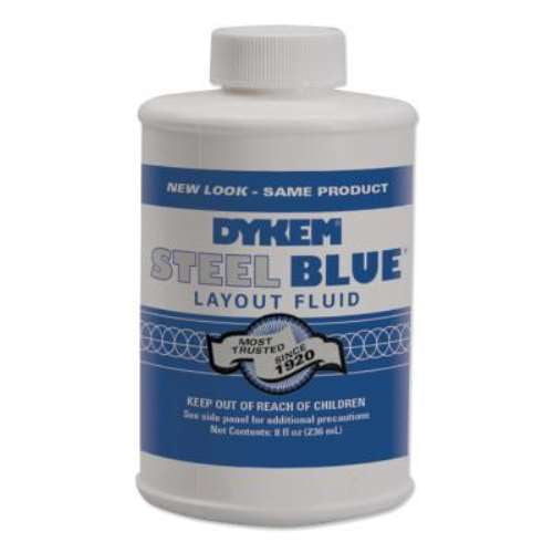 80400 8 Oz Steel Blue Layout Fluid Brush-in Cap