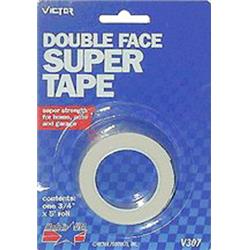 V-307 0.75 X 5 In. Double Face Super Tape, White