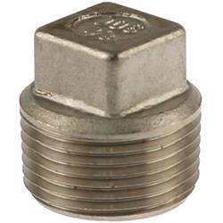 U2-ssp-02 0.25 In. 304 Stainless Steel Square Head Plug