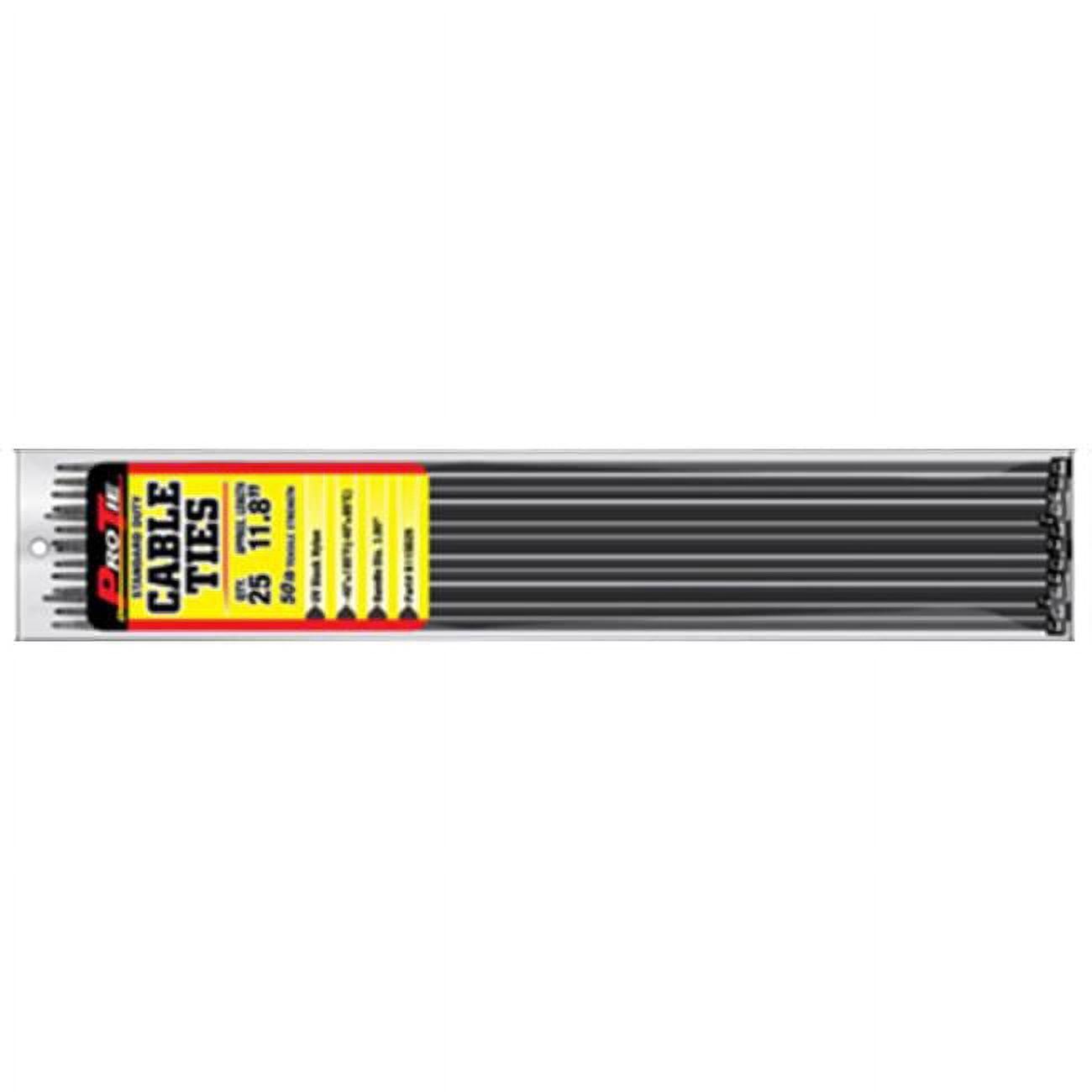 B8sd100 8 In. Standard Cable Ties, Uv Black - Pack Of 100