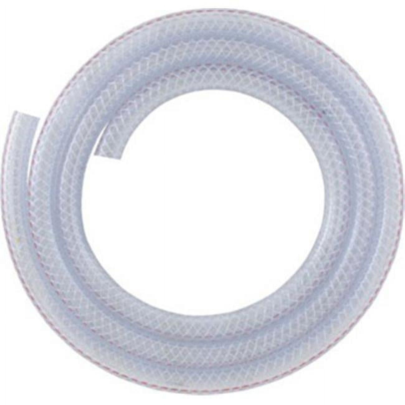 516 B3810 10 Ft. Braided Tubing, Clear - 0.38 X 0.63 In.