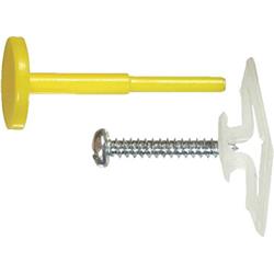 0.13 In. Small Nylon Plastic Toggle Anchor With Screw & Pin