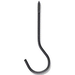 24040cc 6 In. Forged Ceiling Hook, Black