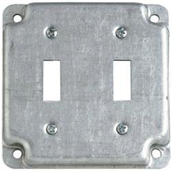 Rs5 4 In. Square Raised Box Surface Cover For 2 Toggles