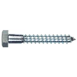 230003 0.25 X 1 In. Zinc Plated Hex Lag Screw - Pack Of 100