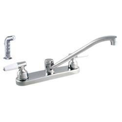 015 33154cp 2-handle Kitchen Faucet With Spray, Chrome