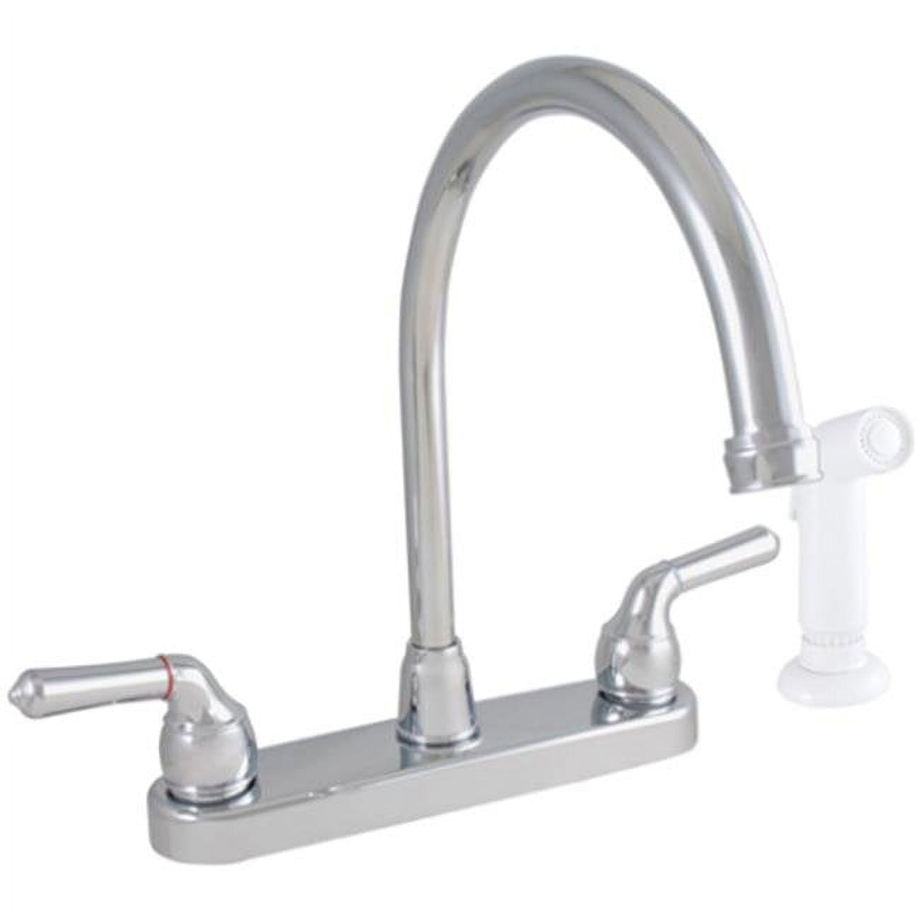 012 36425cp 2-handle Kitchen Faucet With Spray, Chrome