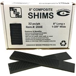 200-e 8 In. Composite Shims - Pack Of 32
