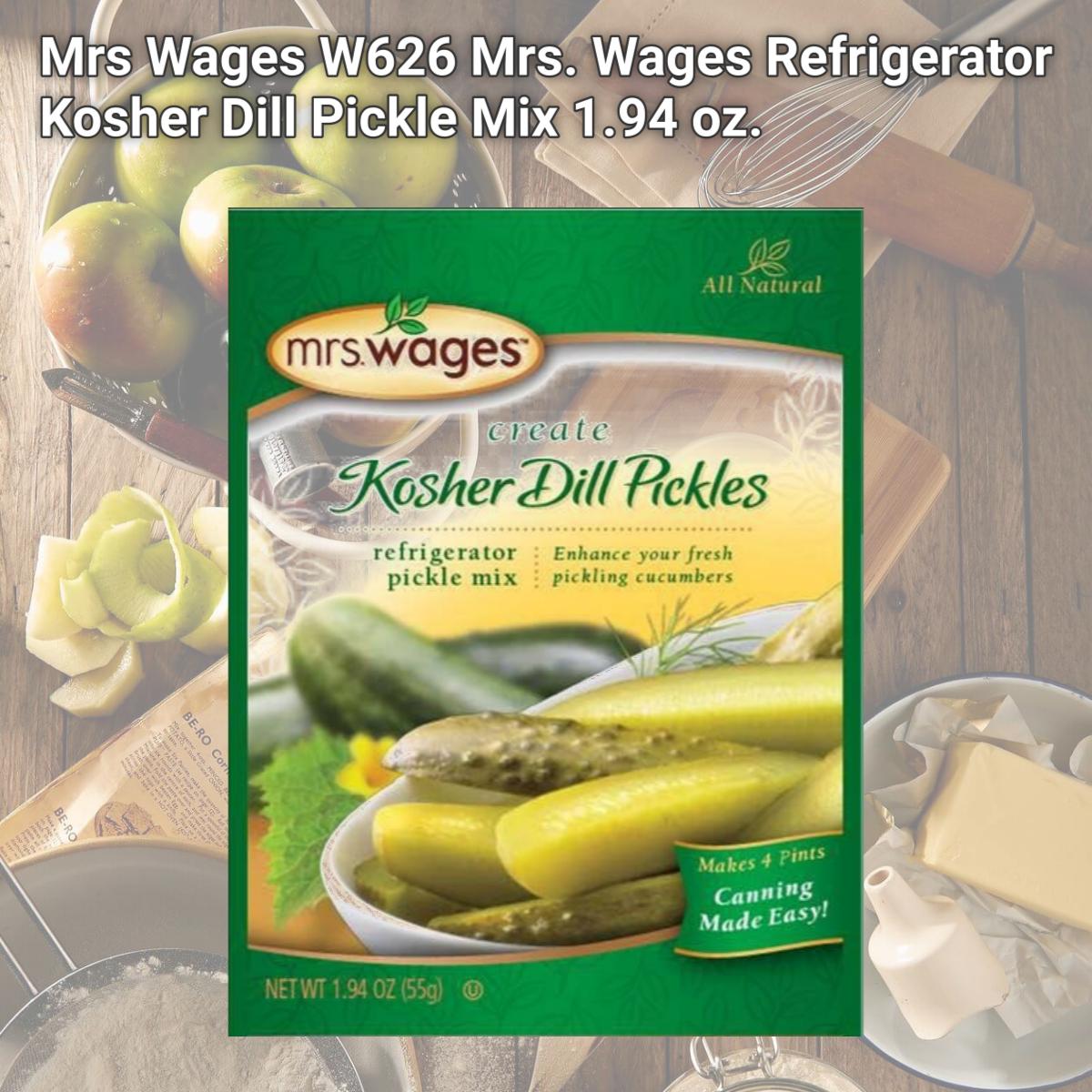 Picture of Mrs Wages W626 Mrs. Wages Refrigerator Kosher Dill Pickle Mix 1.94 oz.