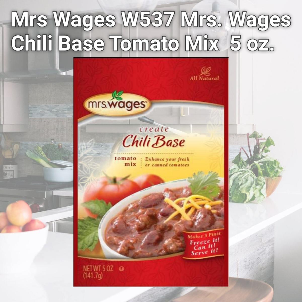 Picture of Mrs Wages W537 Mrs. Wages Chili Base Tomato Mix  5 oz.