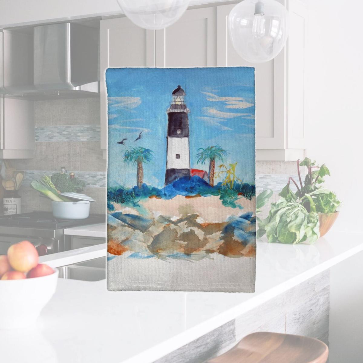 Picture of Betsydrake KT1121 16 x 25 in. Tybee Lighthouse, GA Kitchen Towel