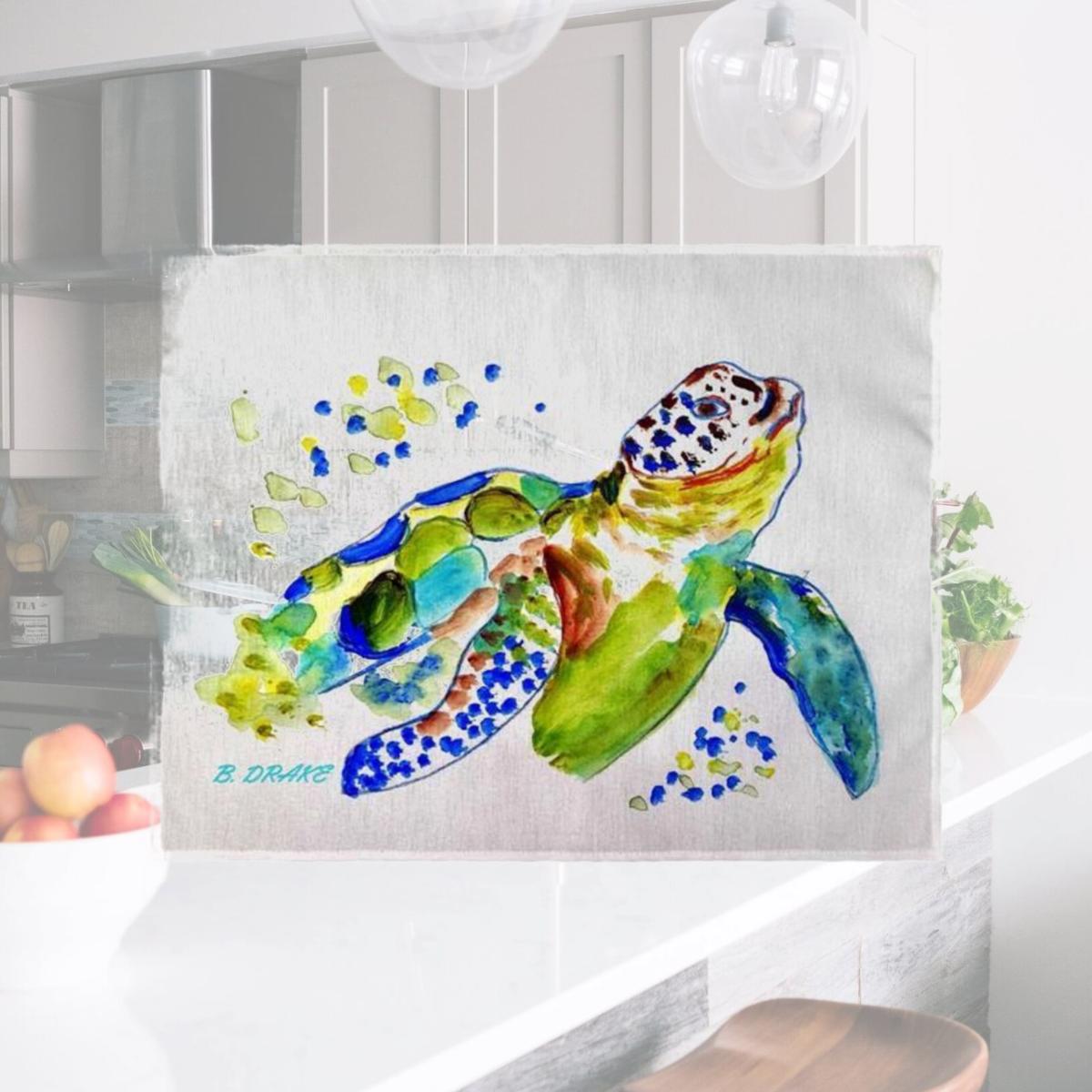 Picture of Betsydrake PM1170 14 x 18 in. Baby Sea Turtle Place Mat - Set of 4