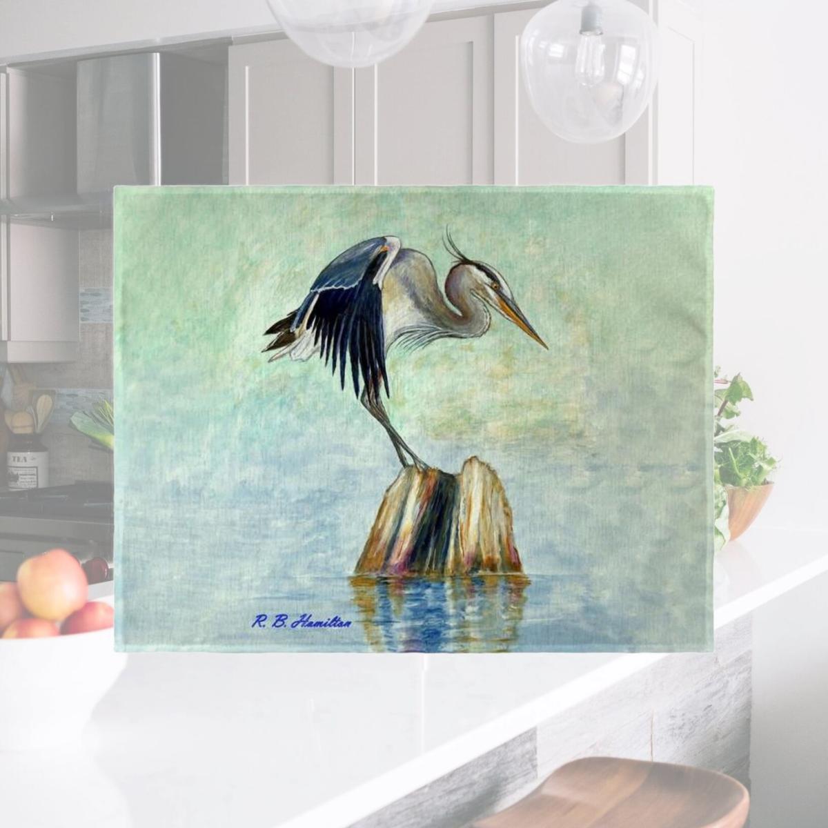 Picture of Betsydrake PM1175 14 x 18 in. Balancing Heron Place Mat - Set of 4