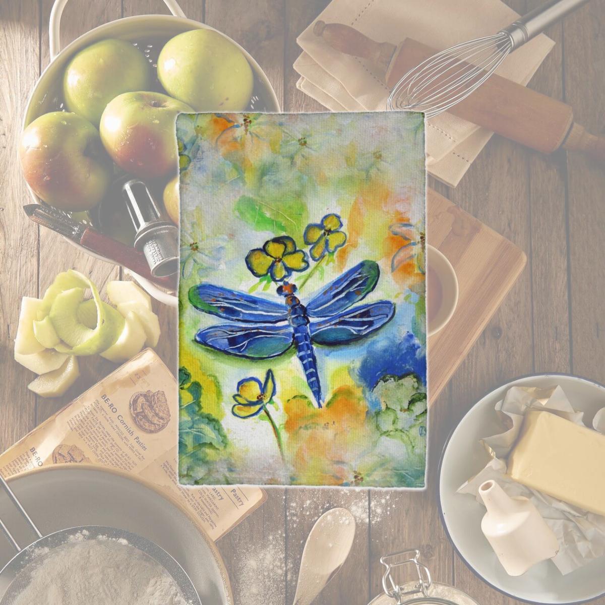 Picture of Betsydrake KT817 16 x 25 in. Dragonflys Garden Kitchen Towel