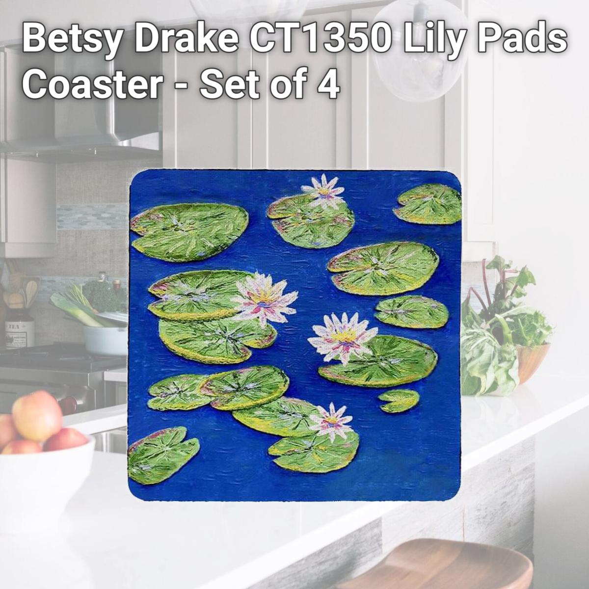 Picture of Betsy Drake CT1350 Lily Pads Coaster - Set of 4