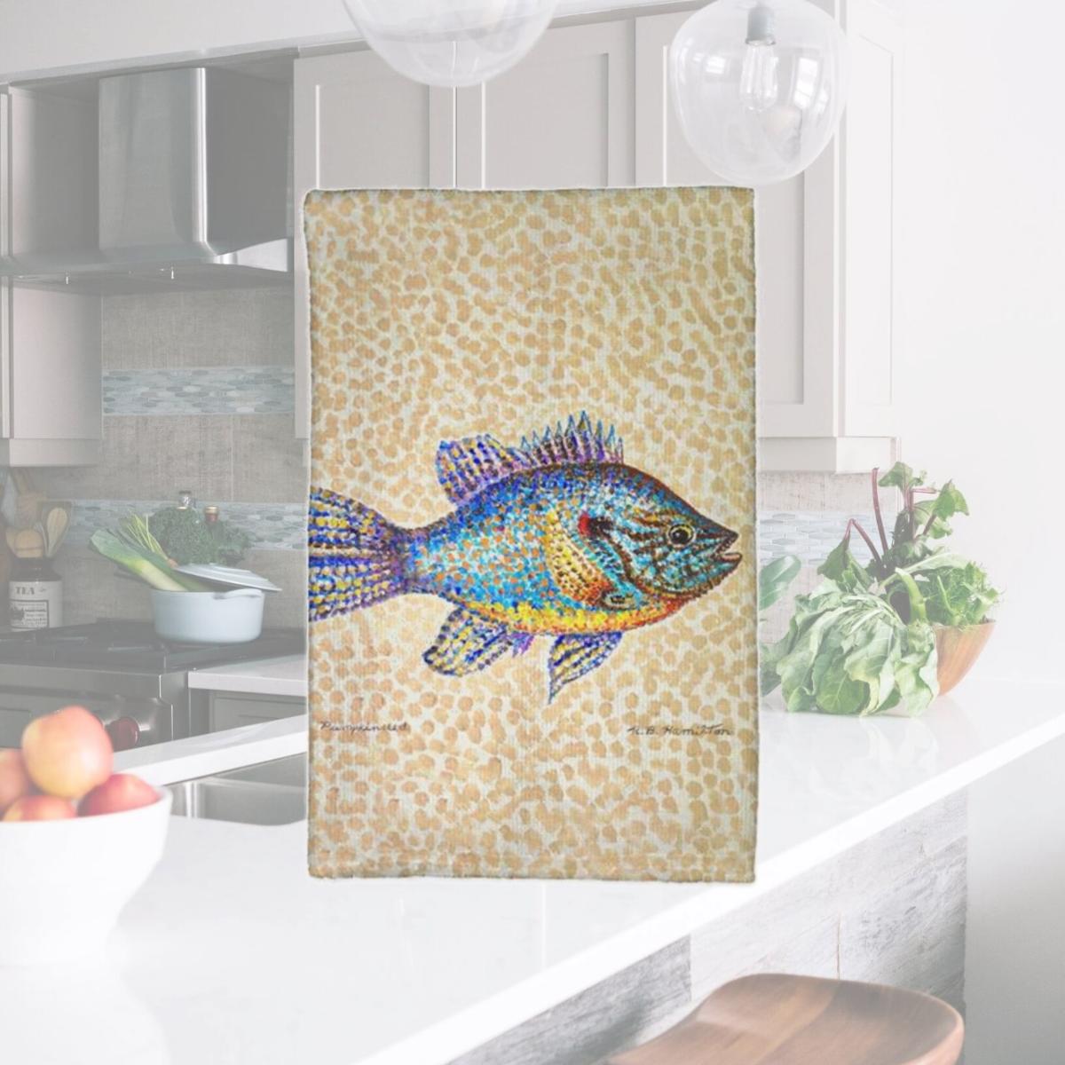 Picture of Betsy Drake KT1380 16 x 25 in. Pumpkinseed Fish Kitchen Towel