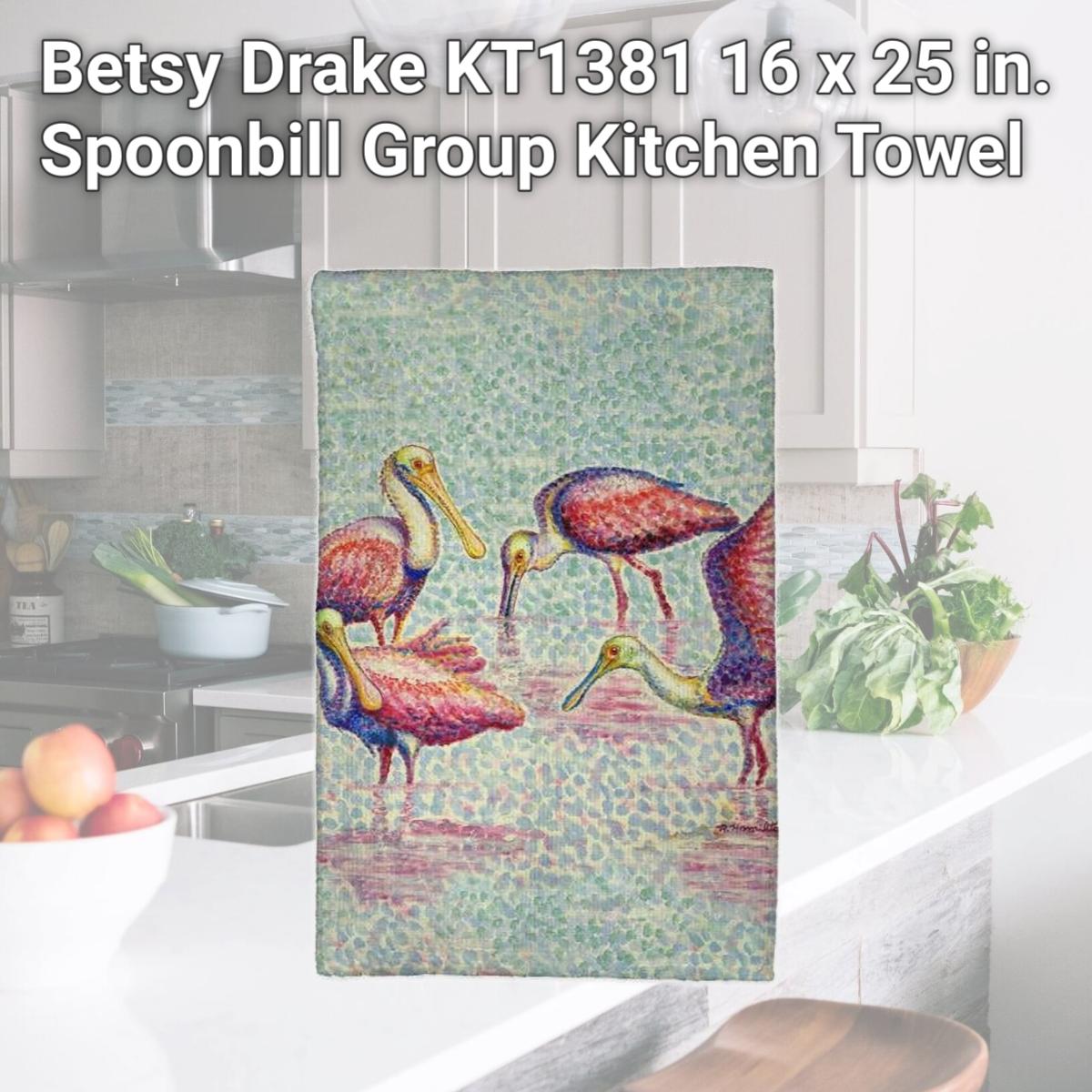 Picture of Betsy Drake KT1381 16 x 25 in. Spoonbill Group Kitchen Towel
