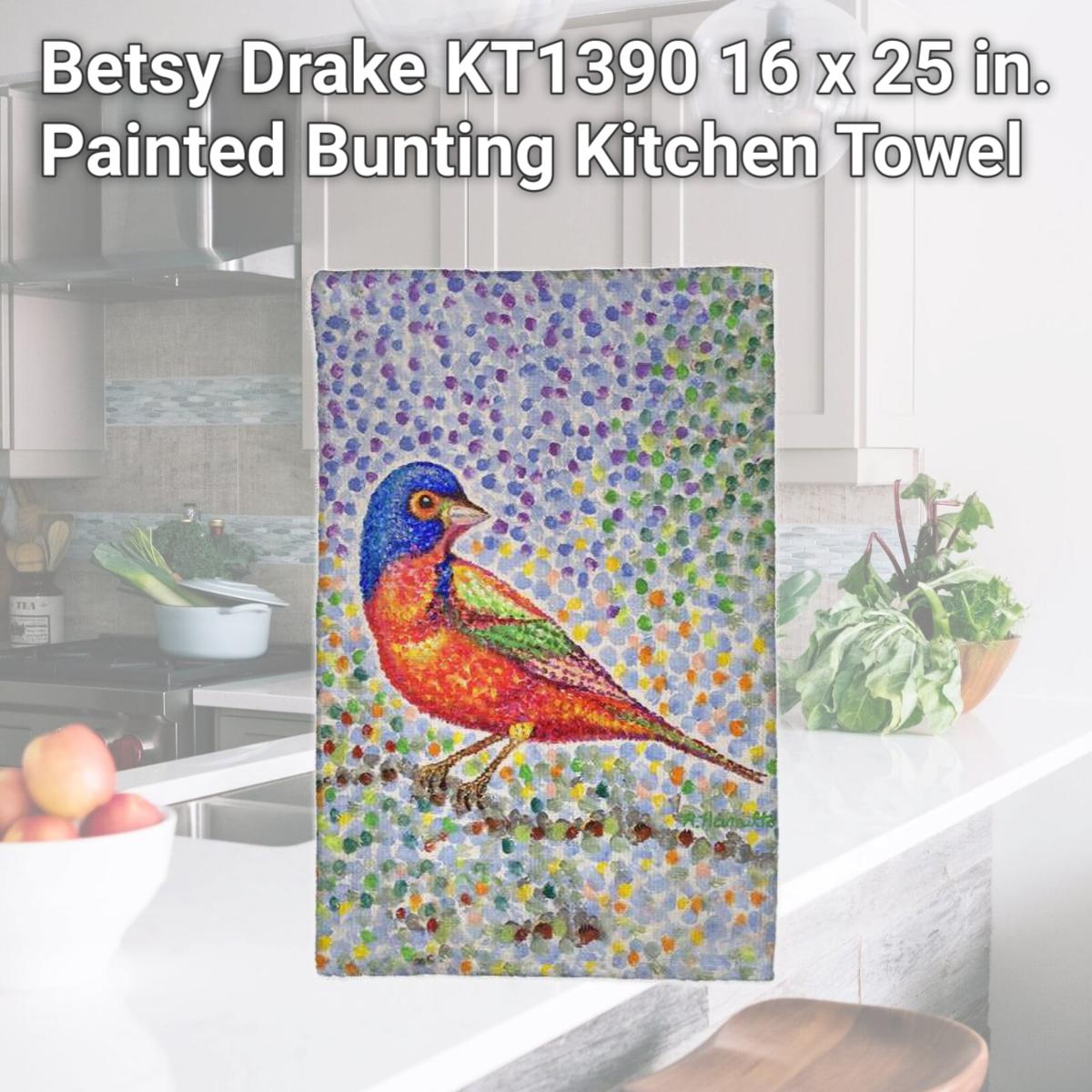 Picture of Betsy Drake KT1390 16 x 25 in. Painted Bunting Kitchen Towel