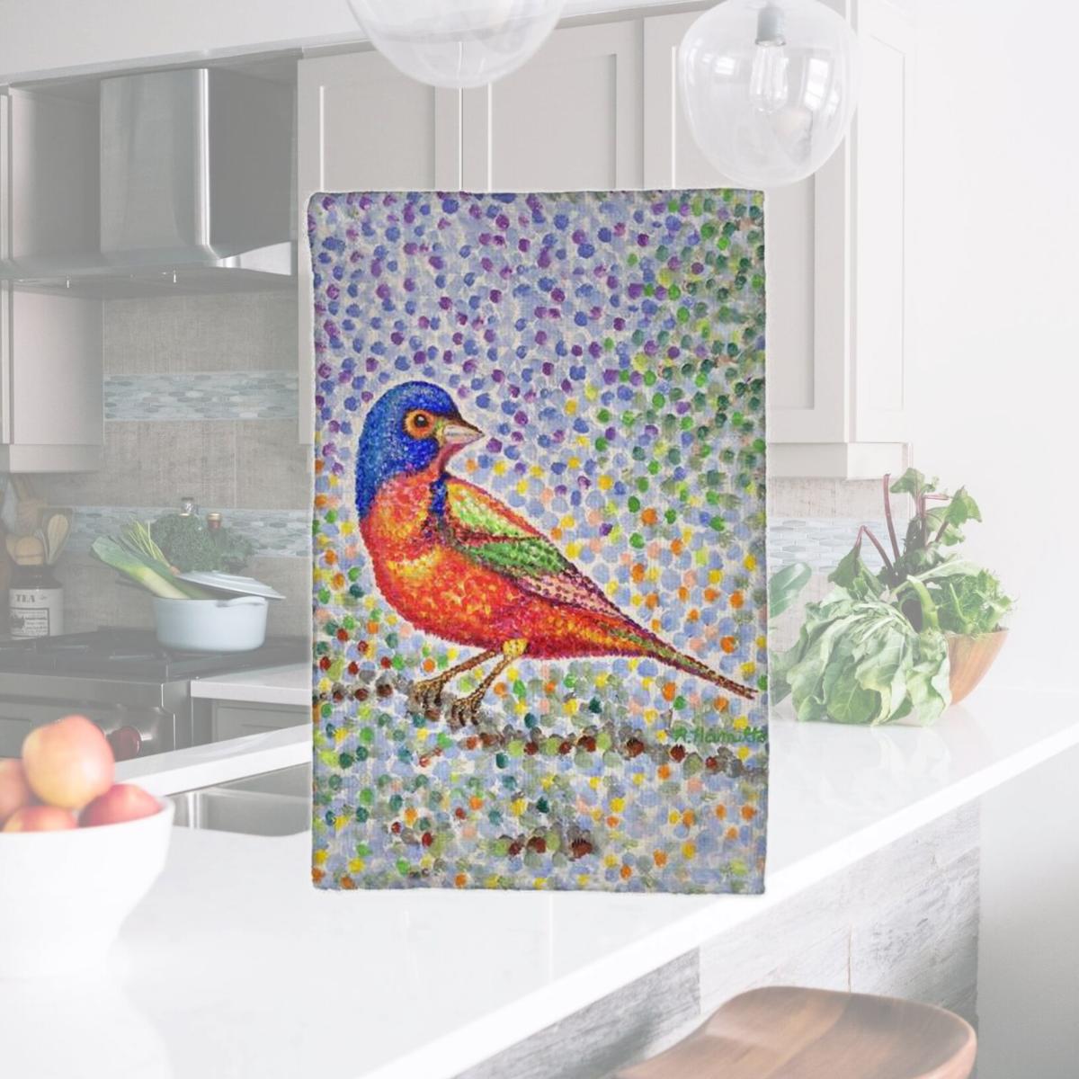 Picture of Betsy Drake KT1390 16 x 25 in. Painted Bunting Kitchen Towel