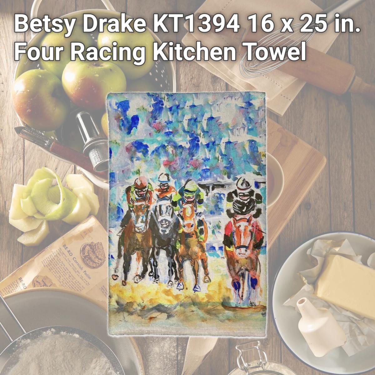 Picture of Betsy Drake KT1394 16 x 25 in. Four Racing Kitchen Towel