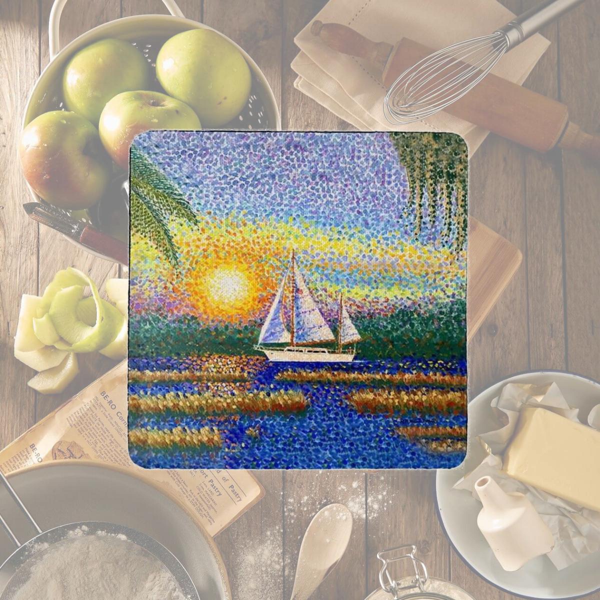 Picture of Betsy Drake CT1404 Marsh Sailing II Coaster - Set of 4