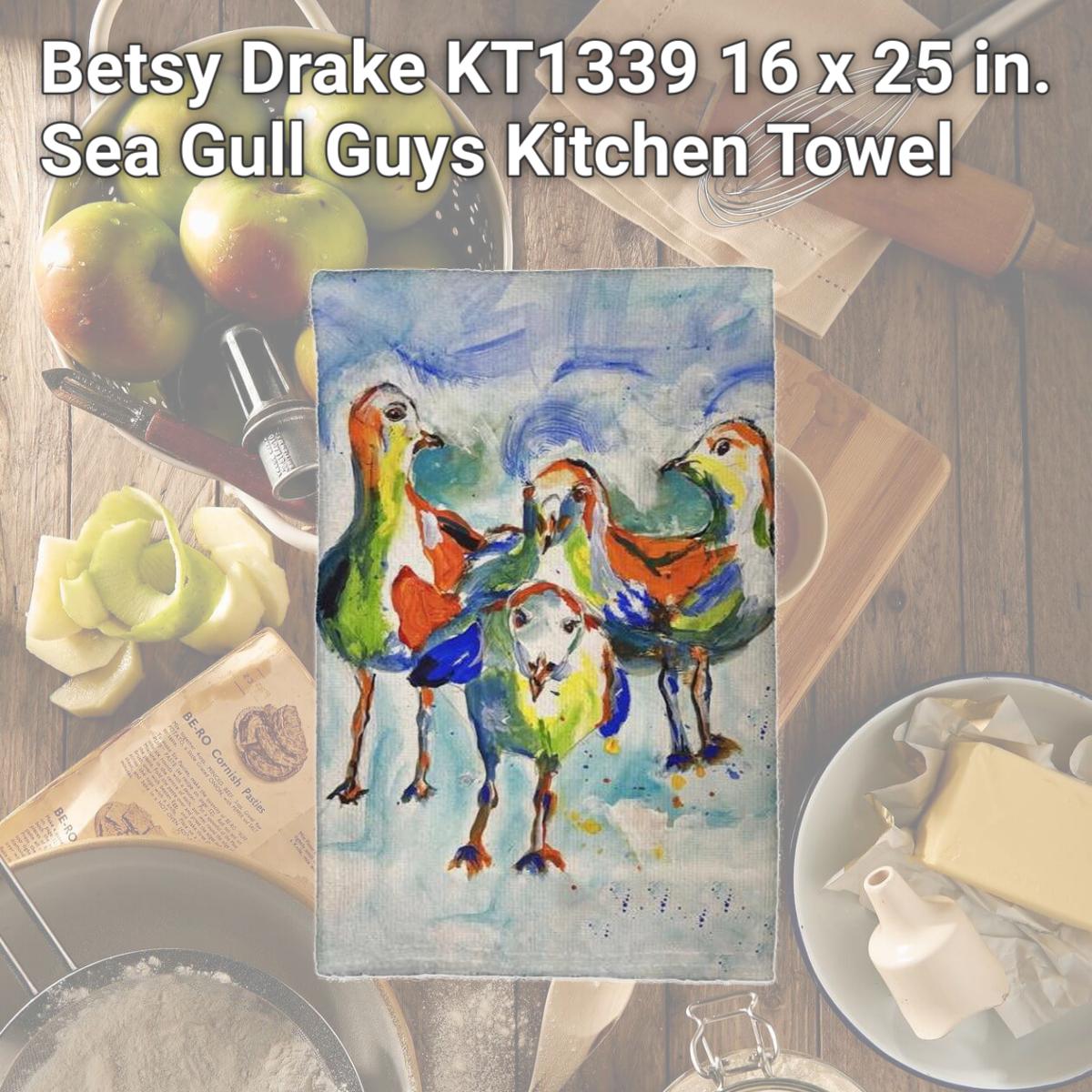 Picture of Betsy Drake KT1339 16 x 25 in. Sea Gull Guys Kitchen Towel
