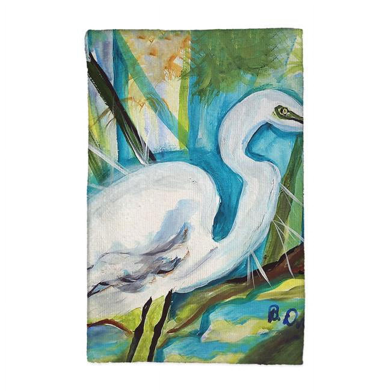 UPC 798237031415 product image for KT1416 16 x 25 in. Betsys Great Egret Kitchen Towel | upcitemdb.com