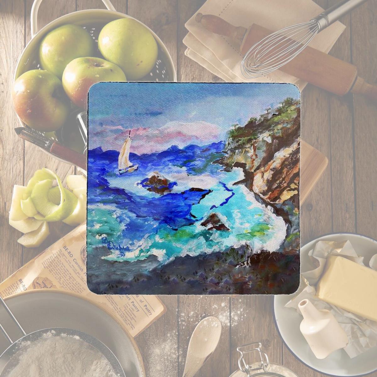 Picture of Betsy Drake CT1417 Sailing the Cliffs Coaster - Set of 4