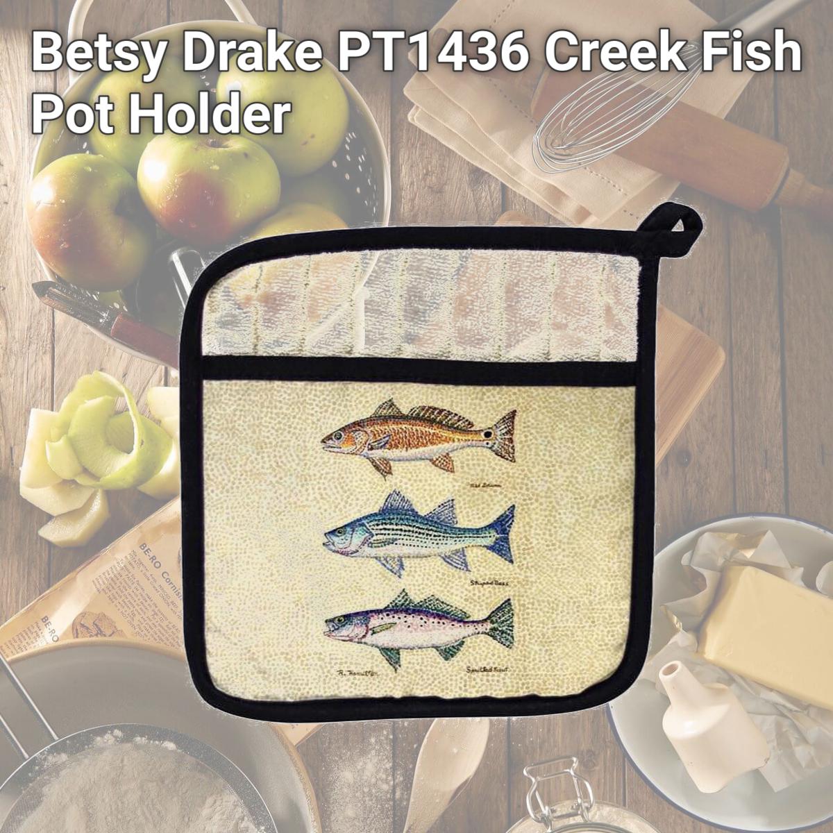 Picture of Betsy Drake PT1436 Creek Fish Pot Holder