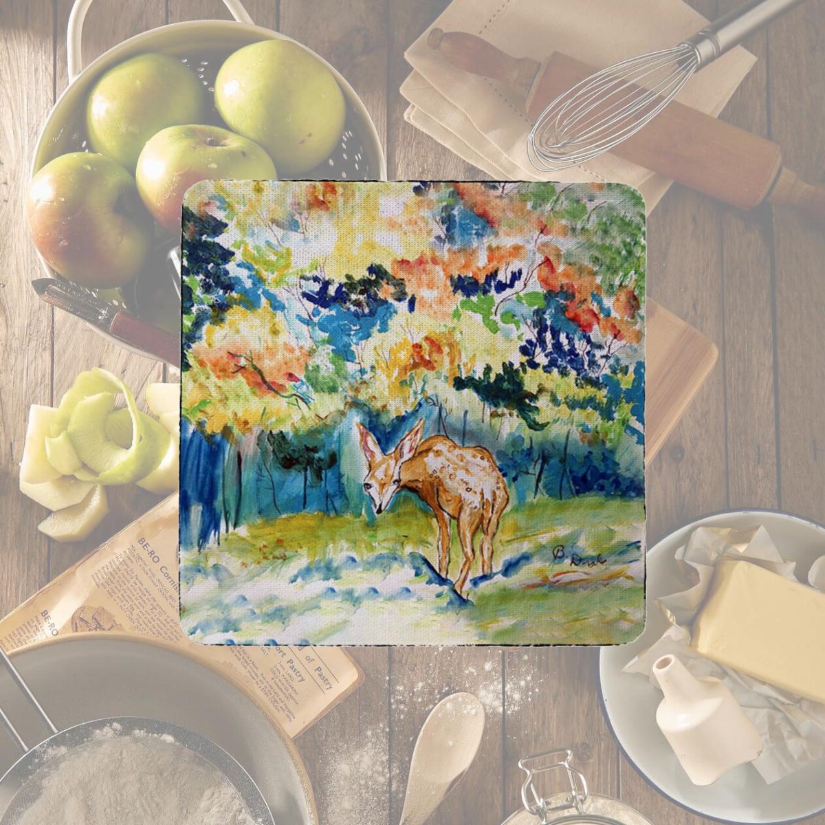 Picture of Betsy Drake CT1317 Fall Fawn Coaster, Set of 4